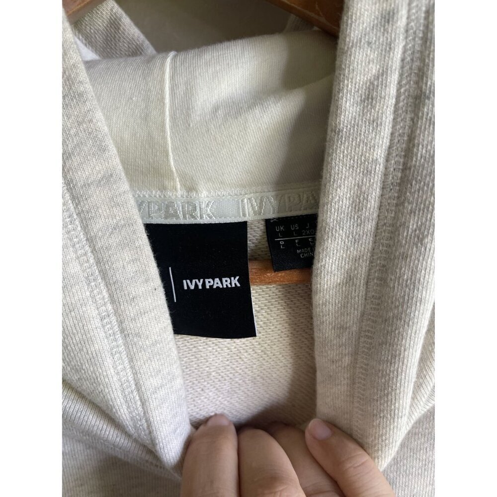 IVY PARK x Adidas Beyonce Ivory Tunic Cargo Hoodie Sweatshirt Women's Size Large - Picture 10 of 12